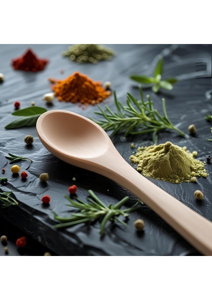Kayın Yemek Gereçleri – Dayanıklı ve Şık 20 cm Doğal Kayın Kaşık