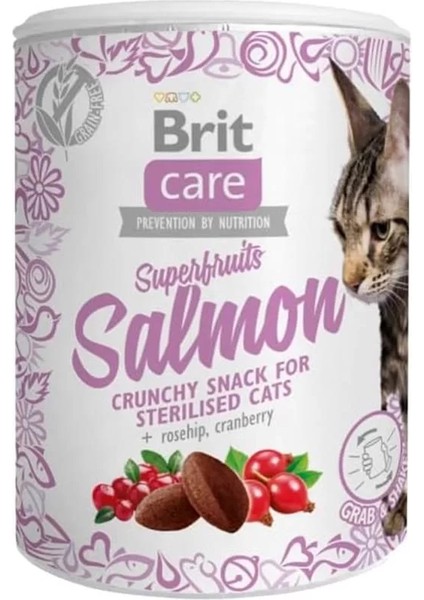 Superfruits Crunchy Snack, Süper Besinli ( Kızılcık ve Kuşburnu), Tahılsız, Somon Balıklı