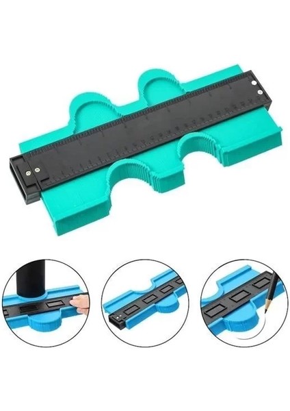 Buffer® Kontur Ölçüm Cihazı Ahşap Fayans Şekillendirme Kalıbı 24 cm