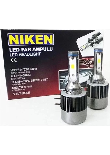 H15 Uyumlu LED Xenon Far Ampulü Evo 8000 Lümen