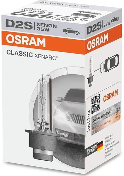 Xenarc Klasik D2S 35W 4000K Tek Katlanır Kutu 66240CLC