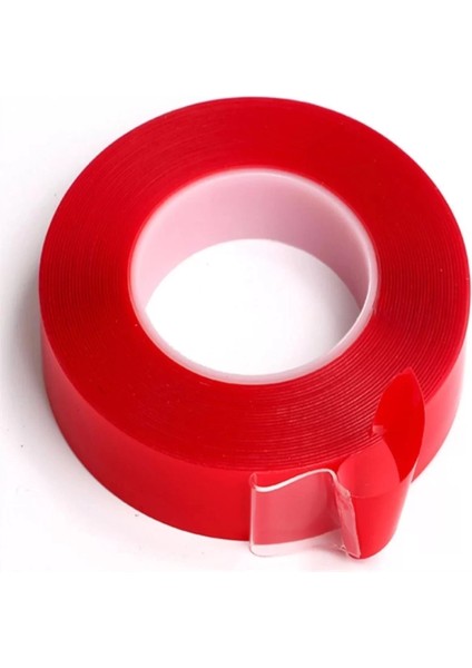 Buffer® 2 Metre Şeffaf Ekstra Güçlü Banyo Mutfak Posta Ofis Çift Taraflı Akrilik Silikon Vhb Bant