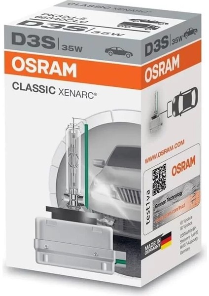Ampul Classic Xenarc D3S 35W 66340CLC