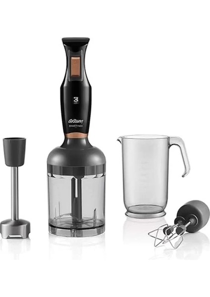 AR1108-S Smarty Neo El Blender Seti, 900 W, 800 ml Hazne, Siyah fiyatları