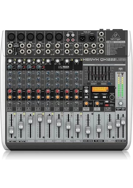 QX1222USB 16-In 2/2-Bus Mix With Xenyx Mic Pre. & Comp. Klark Teknık Multi-Fx Pro.