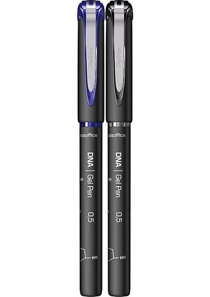 Scrikss Office Dna 0.5 mm Jel Kalem Mavi & Siyah 2'li Blister, 0.5 mm 2li Paket fiyatları