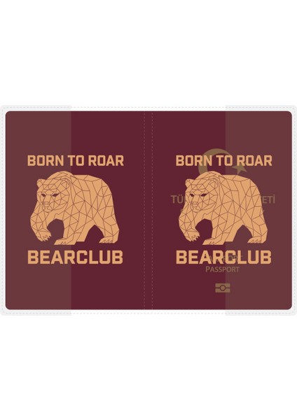 1 Adet Universal Bear Club Baskılı Pasaport Kılıfı Şeffaf Su Geçirmeyen Pvc Pasaport Koruma Kabı fiyatları