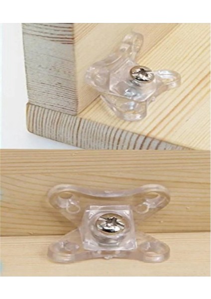 Açılı T Bağlantı Çektirme Şeffaf Plastik Köşe Birleştirme Kelebek Bağlantı (20 Adet) fırsatları