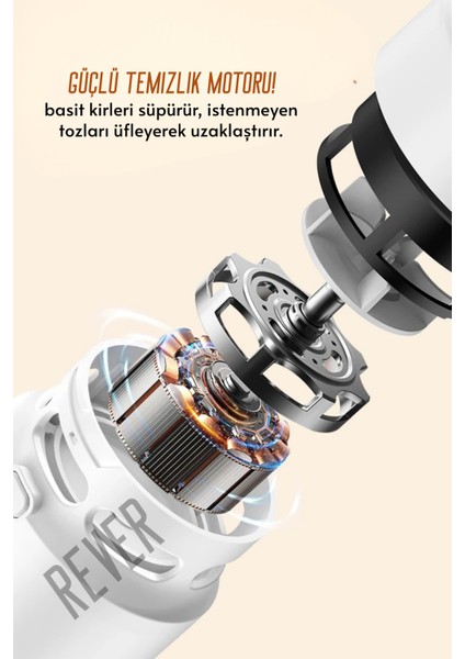 Şarjlı 21IN1 Çok Fonksiyonlu Mini Süpürge ve Vakum Tüm Klavye Kulaklık Telefon Ekran Temizlik Kiti Temizleme Seti