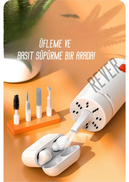 Şarjlı 21IN1 Çok Fonksiyonlu Mini Süpürge ve Vakum Tüm Klavye Kulaklık Telefon Ekran Temizlik Kiti Temizleme Seti