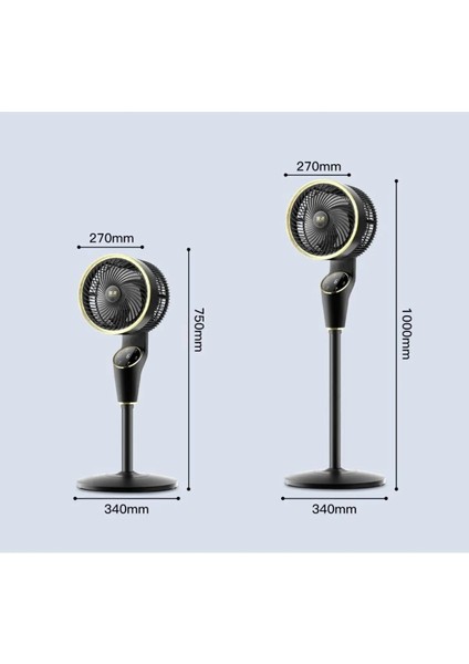 Enshall Yeni Model Fan Ayarlanabilir Hareketli Kumandalı Sessiz Vantilatör Güçlü Hava Soğutucu Klima