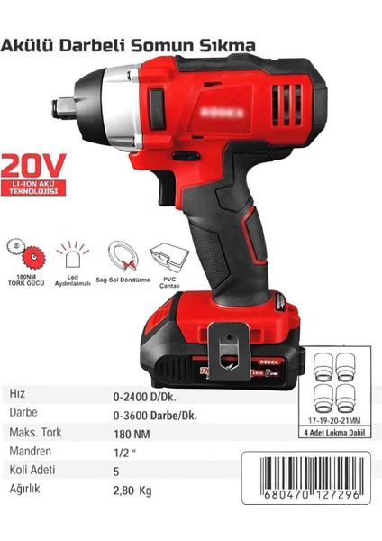 İyisi Yok Şarjlı Darbeli Oto Raba Somun Bijon Sökme Sıkma Makinası Yüksek Performanslı Akülü