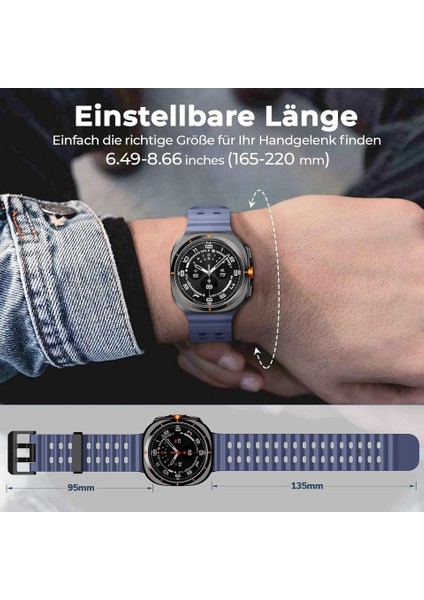 Samsung Galaxy Watch 7 Ultra 47MM Uyumlu Silikon Tokalı Terleme Yaptırmaz Flexible Kordon modelleri