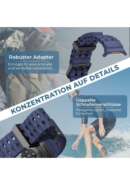 Samsung Galaxy Watch 7 Ultra 47MM Uyumlu Silikon Tokalı Terleme Yaptırmaz Flexible Kordon indirimleri