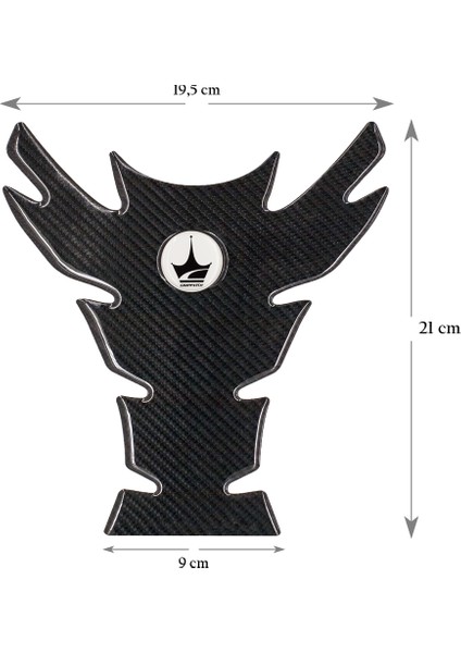Yamaha, BMW, Honda ile Uyumlu Universal 6D Karbon Tank Pad GC03 modelleri