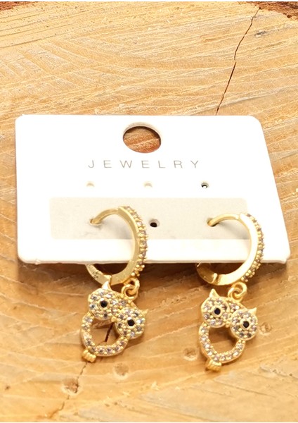 Zirkon Taşlı Lüks Tasarım Küpe