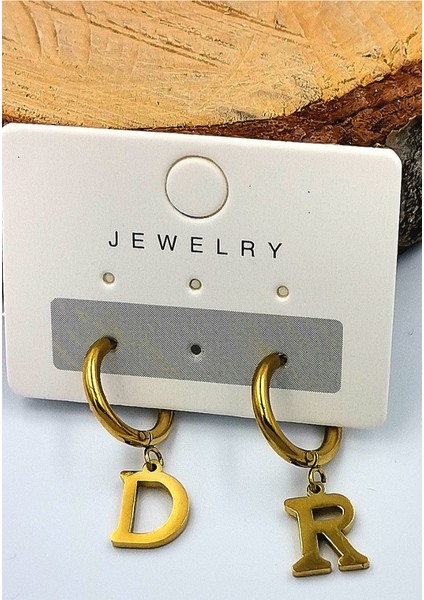 Zirkon Taşlı Lüks Çelik Küpe