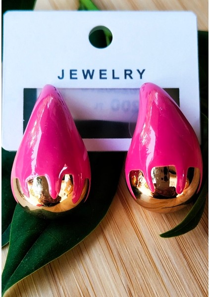 Lüks Gösterişli Figürlü Damla Model Küpe