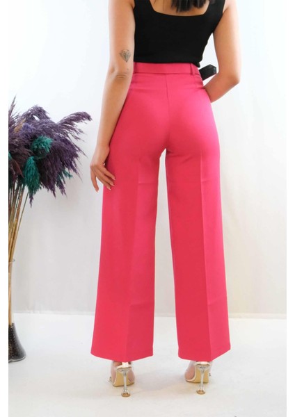 Kemerli Pantolon Pembe modelleri