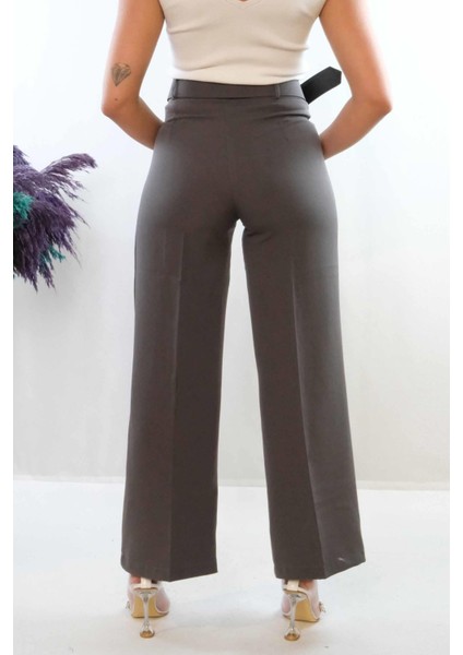 Kemerli Pantolon Füme modelleri