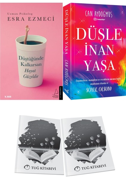 Düştüğünde Kalkarsan Hayat Güzeldir ve Düşle Inan Yaşa + Hediyeli