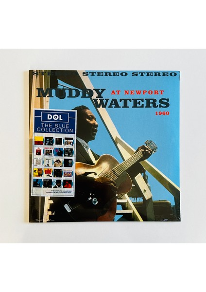Muddy Waters - At Newport 1960 Cyan Blue Vinyl Edition Plak