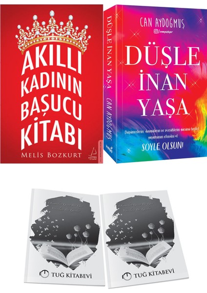 Akıllı Kadının Başucu Kitabı ve Düşle Inan Yaşa + Hediyeli