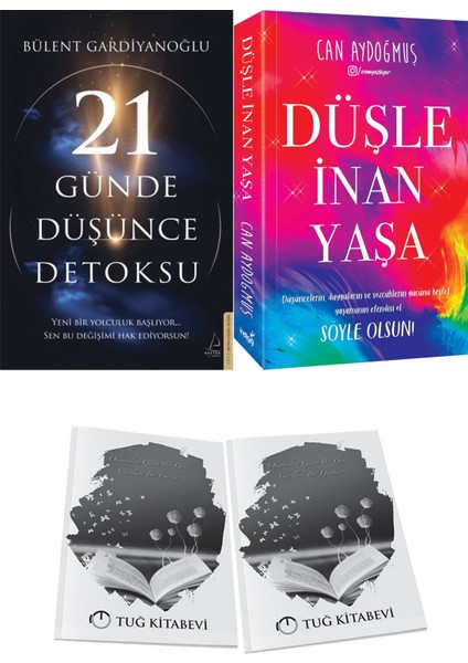 21 Günde Düşünce Detoksu ve Düşle Inan Yaşa + Hediyeli
