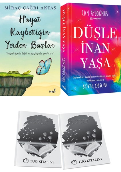 Hayat Kaybettiğin Yerden Başlar ve Düşle Inan Yaşa + Hediyeli