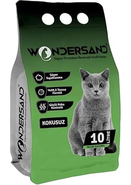 Kokusuz Ince Tane Topaklanan Kedi̇ Kumu 10 Lt fiyatları