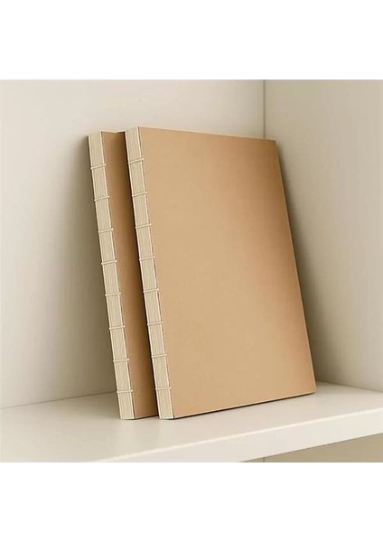Tasarım Kraft Kapaklı A4 Defter - 180 Derece Açılabilir, Sırtı DIKIŞLI,%100 El fiyatları