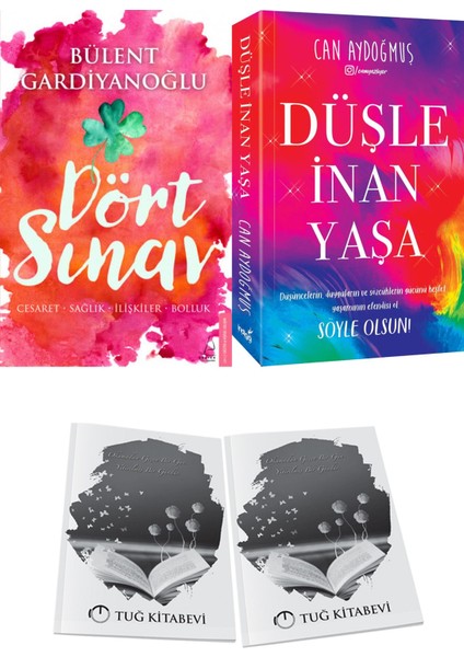 Dört Sınav: Cesaret-Sağlık-Ilişkiler-Bolluk ve Düşle Inan Yaşa + Hediyeli