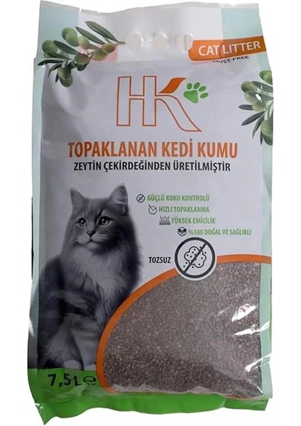 | Zeytin Çekirdeğinden Üretilen Aktif KARBONLU%100 Doğal Kumu 7.5l