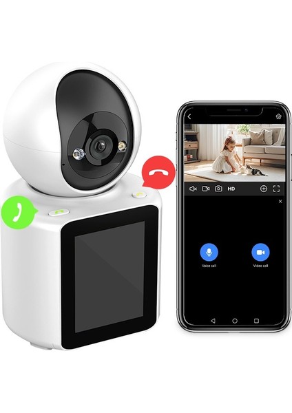 LCD Ekranlı Görüntülü Konuşma Uzaktan Izleme Bebek Odası Kamerası Akıllı 1080P Ip Güvenlik Kamera fırsatları