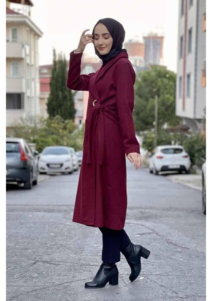 Kaşe Kaban Bordo fırsatları
