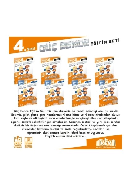 4. Sınıf Güç Bende Eğitim Seti (9 Kitap) fiyatları