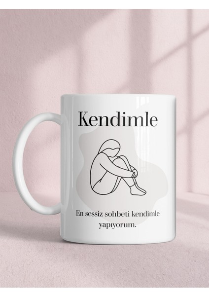 Kendimle Yazılı Psikoloji Temalı Baskılı Kupa – Derin Mesajlı Hediye fiyatları