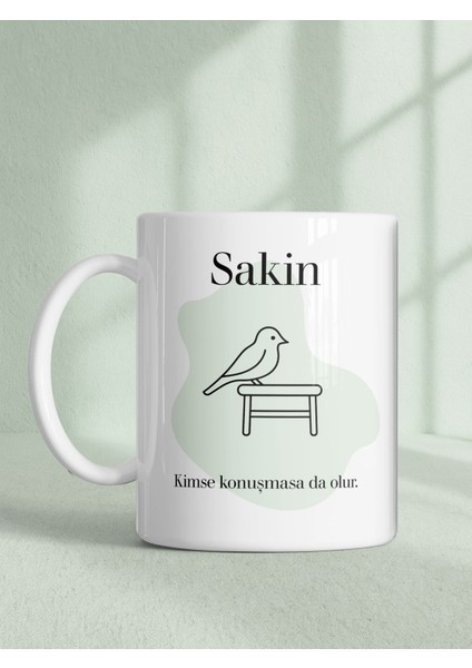 Sakin Yazılı Psikoloji Temalı Baskılı Kupa – Motive Edici Mesajlı Hediye fiyatları