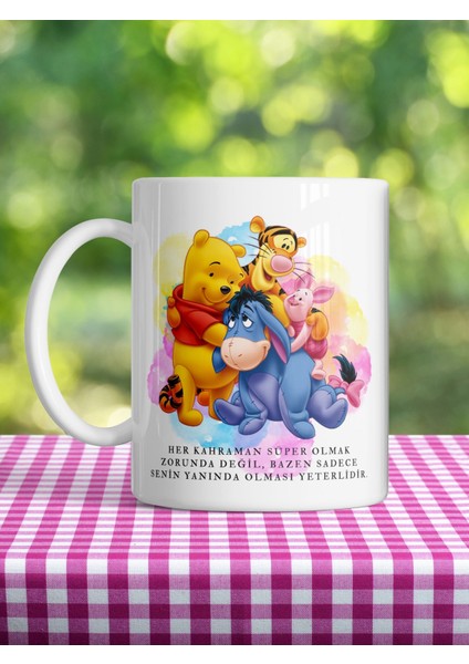 Gerçek Dostluk Winnie ve Arkadaşları Baskılı Renkli Kupa fiyatları
