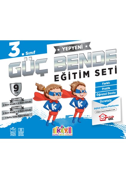3. Sınıf Güç Bende Eğitim Seti (9 Kitap)