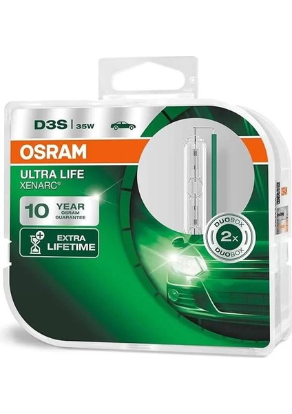 D3S 10 Yıl Garantili Xenarc Ultra Life Hid Xenon 66340ULT-HCB (2 Adet)