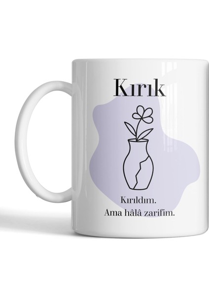 Kırık Yazılı Psikoloji Temalı Baskılı Kupa – Anlamlı Hediye Seçeneği