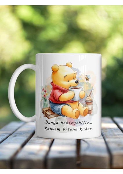 Kahvem Bitene Kadar Winnie Baskılı Mizahi Kupa fiyatları