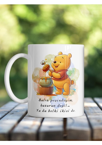 Balın Peşindeyim Winnie Baskılı Mizahi Kupa fiyatları