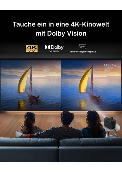 Anker Nebula Cosmos 4K Se 1800 Lümen Akıllı Projeksiyon modelleri