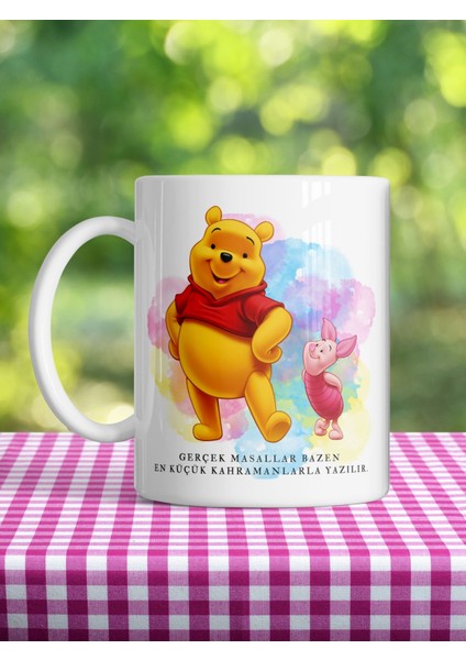 Gerçek Dostluk Winnie ve Arkadaşları Baskılı Renkli Kupa fiyatları