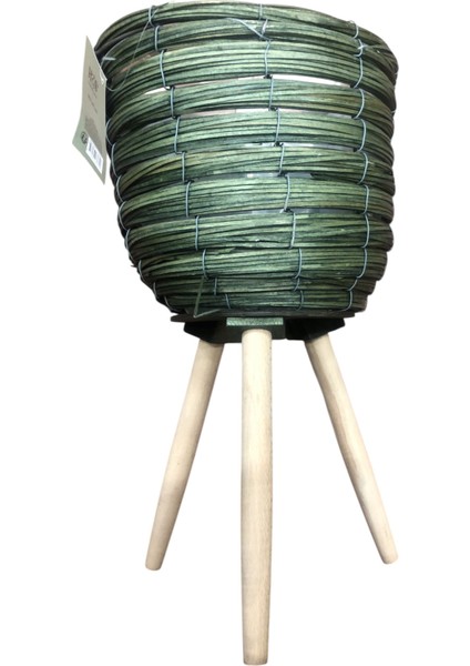 Ayaklı Jüt Saksı 25 cm