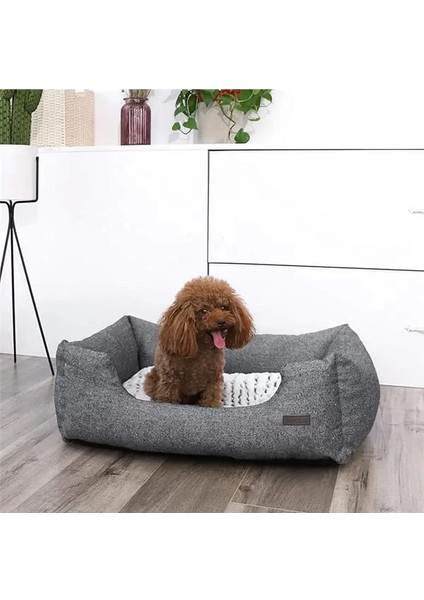 PGW22G Köpek Yatağı, Uyku Minderi, Yıkanabilir Mat S, 60 x 50 x 22 Cm, Gri fiyatları