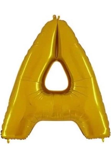 Benim Marifetlerim - A Harfi Altın Folyo Balon 40 Inch 90 cm