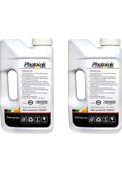 Ink L386 2 Litre Siyah Mürekkep 100.000 Sayfalık